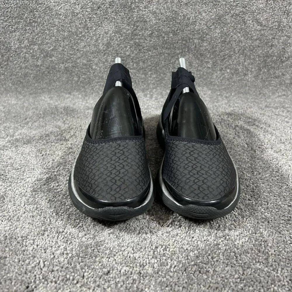 Bzees Sashay Women’s Size 8 M Black Strappy Slip-On Comfort Shoes Used